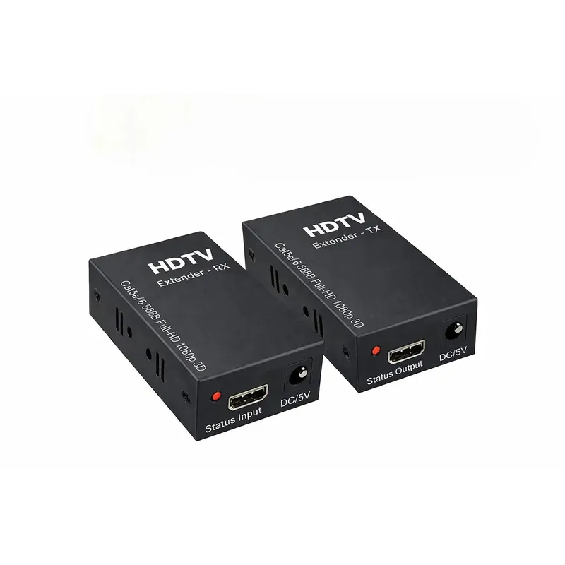 موسّع HDMI عبر RJ45 بمسافة 60 متر لكابلات Cat5e/Cat6 بدقة 1080P