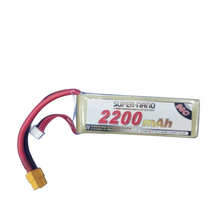SUPER NANO LiPo Battery 11.1 V 2200 mAh 3S XT60