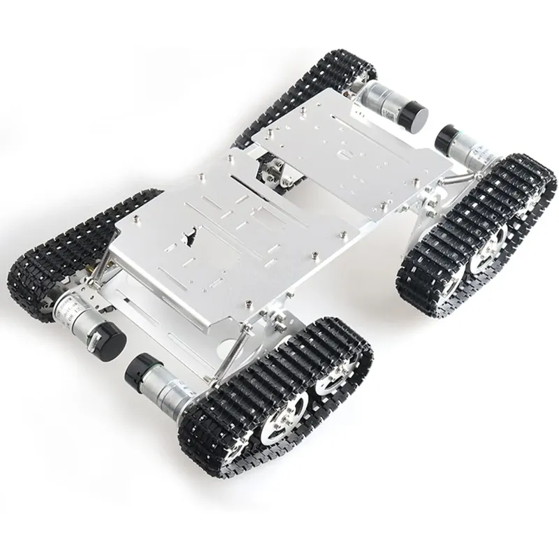TS-400 4WD Metal Tracked Robot Tank Chassis with Encoder DC Motors