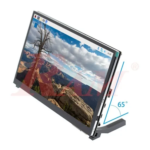 شاشة LCD بواجهة HDMI مقاس 10 بوصة بدقة 1024x600 ولمس سعوي ومكبرات صوت