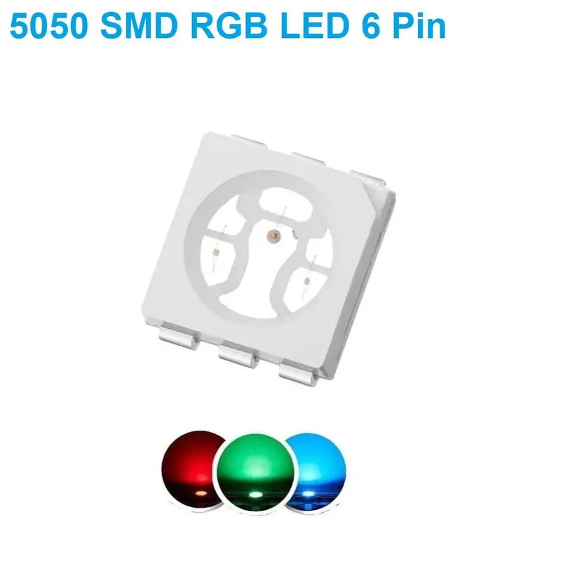 SMD RGB 5050 LED 6-Pin (Red, Green, Blue)