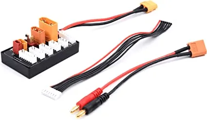 لوحة شحن متوازٍ لبطاريات LiPo بموصلات XT30 وXT60 وXT90 وJST وT