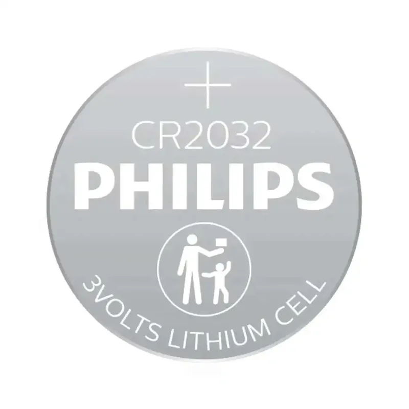 بطارية ليثيوم زرية PHILIPS CR2032 بجهد 3 فولت، بديلة لـ DL2032