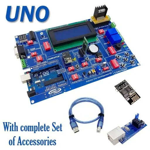 مجموعة Arduino UNO الكاملة للتعلم مع ESP-01S ومبرمج USB