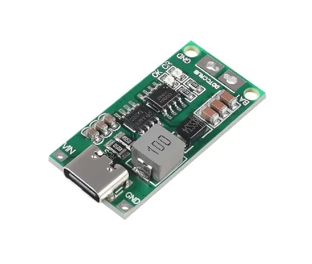 3S 12.6V 2A 18650 Li-ion Charger Module with USB Type-C Input