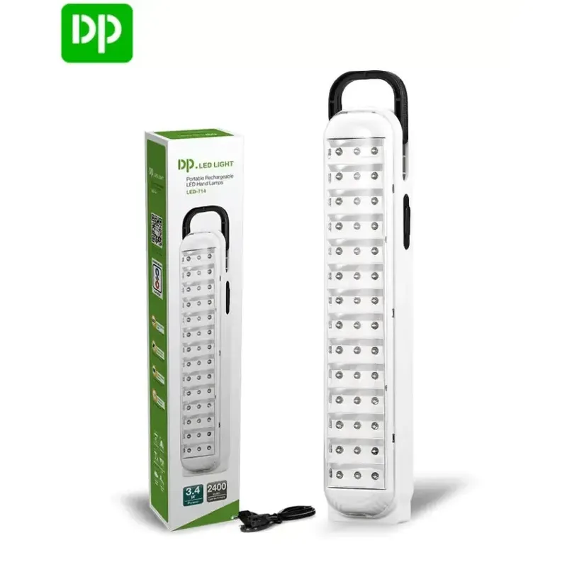 مصباح LED محمول قابل للشحن DP-741 بوضعي عالي ومنخفض