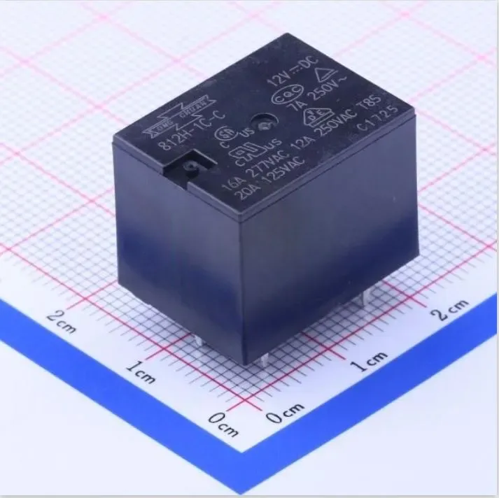 Song Chuan 812H-1C-C-12VDC Power Relay 12V 12A 5-Pin