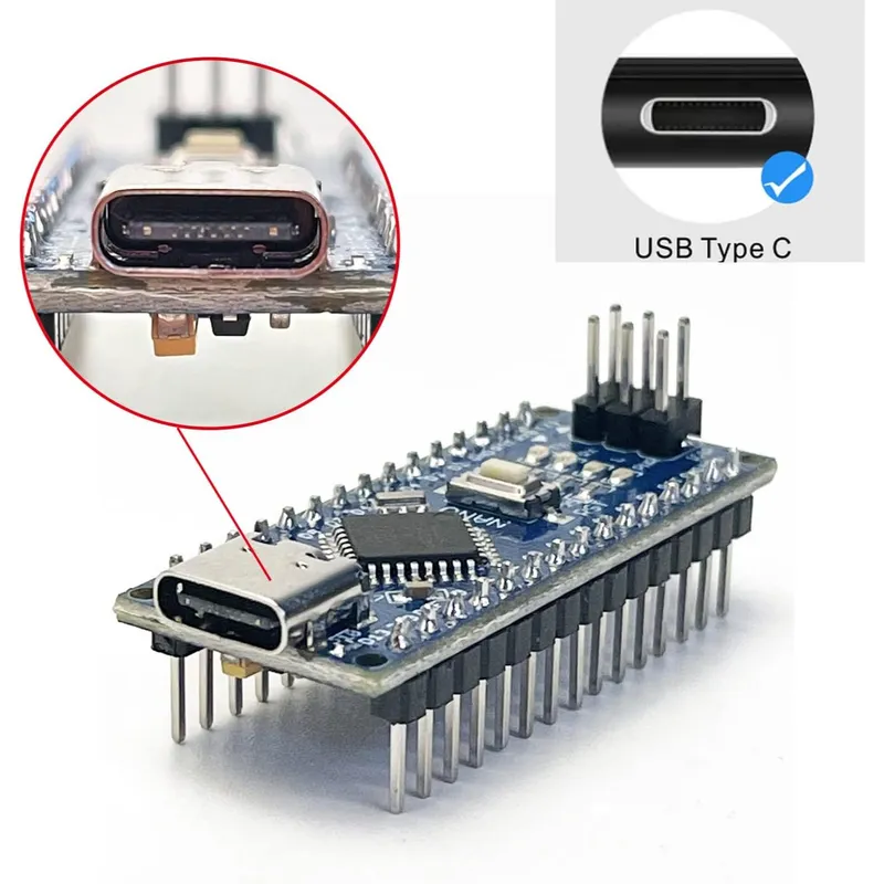 Nano Development Board USB Type-C ATmega328 (Arduino Nano Compatible)