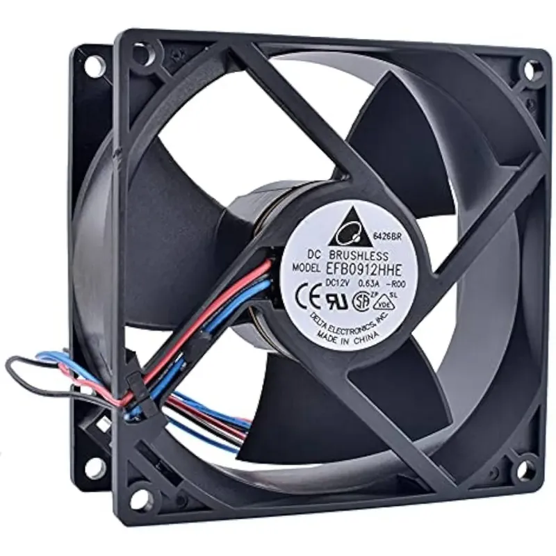 Delta EFB0912HHE DC Cooling Fan 12V 0.63A 92x92x38mm
