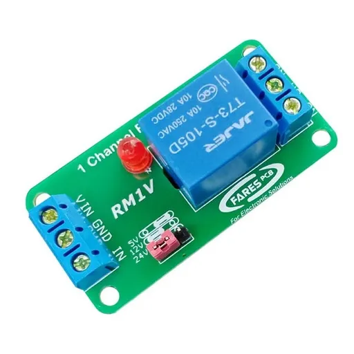 1-Channel Relay Module for 5V / 12V / 24V Signal