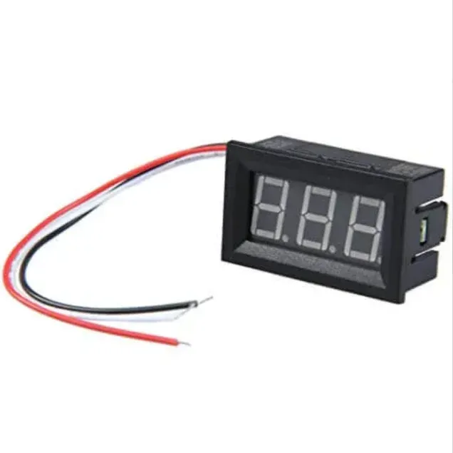 0.56 inch Digital DC Voltmeter, Red LED, 0-100 V, 3-Wire