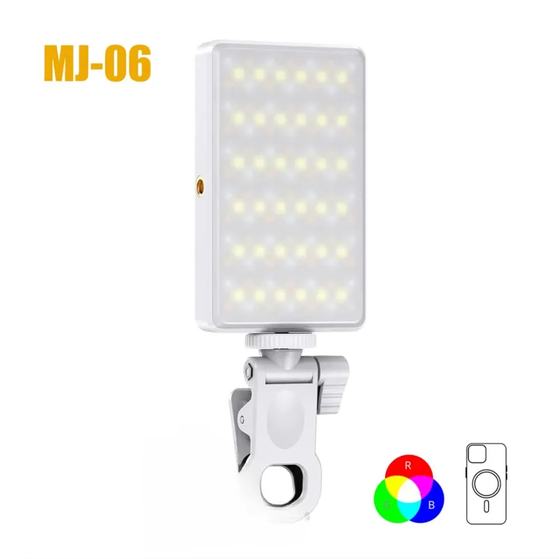 MJ-06 Magnetic RGB Mini LED Fill Light for Mobile Phones