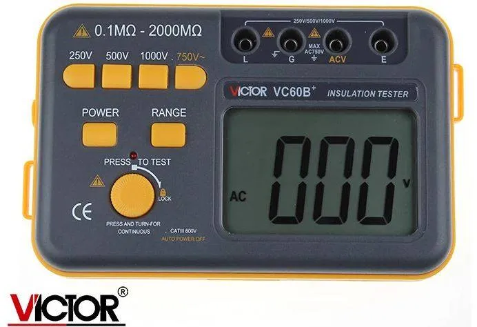 VC60B Insulation Resistance Tester 1000V