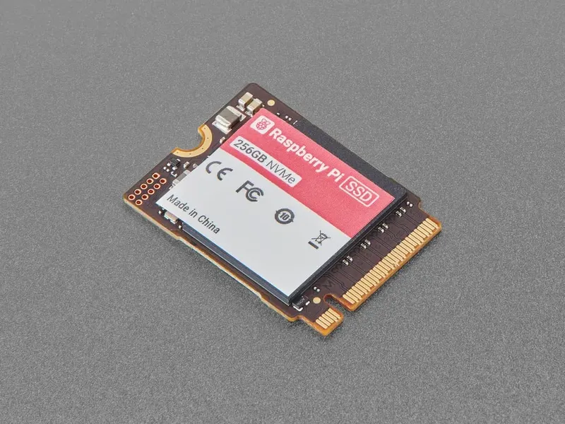 قرص Raspberry Pi NVMe SSD سعة 256GB بشكل M.2 2230 وواجهة PCIe Gen 3