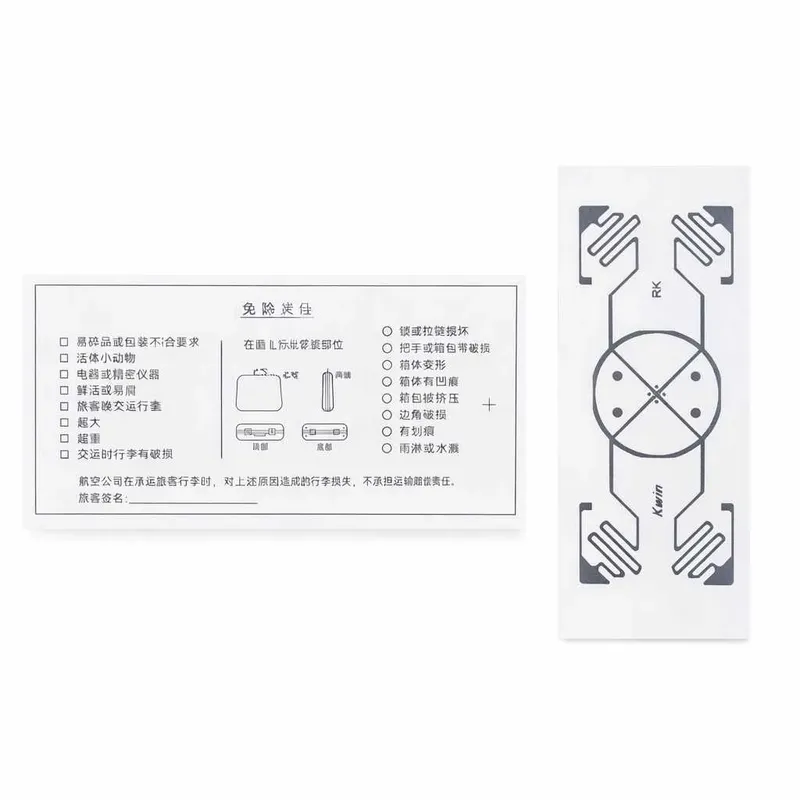 UHF RFID Windshield Tag Sticker EPC Gen2 860-960 MHz