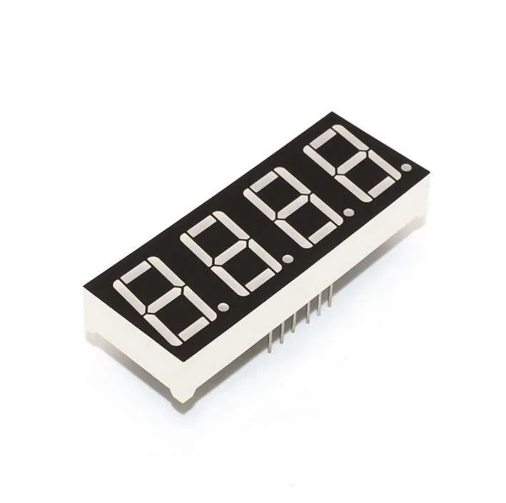 0.56 Inch 4-Digit 7-Segment LED Display Red 5461BS, Common Cathode
