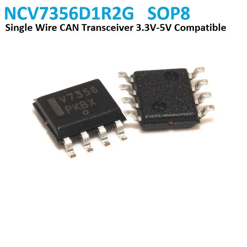 NCV7356D1R2G دارة مرسل ومستقبل CAN أحادية السلك بغلاف SOIC-8
