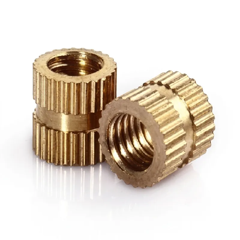 C3604 Brass Hot Melt Insert, Straight Knurled Nut M3x5x4mm (5 pcs)