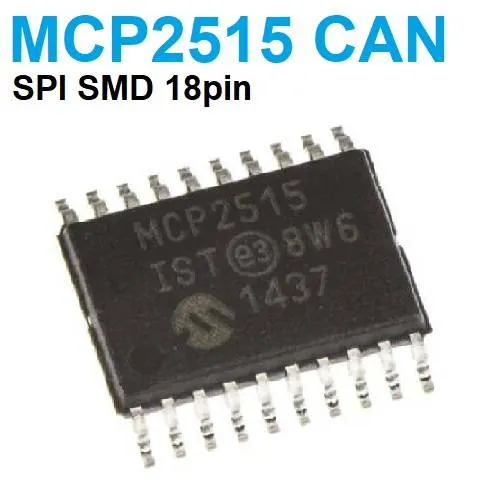 MCP2515 Stand-Alone CAN Controller with SPI Interface, SMD-18