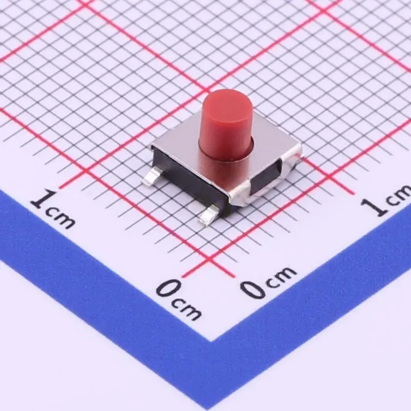 مفتاح لمسي SMD موديل TS-E004 ذو 4 أطراف ومقاس 6.2×6.2×5.5 مم