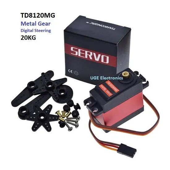TD8120MG 20KG Digital Steering Servo, Metal Gear, Waterproof