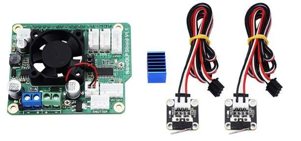 لوحة توسعة NanoDLP Shield V1.1 لـ Raspberry Pi 3B