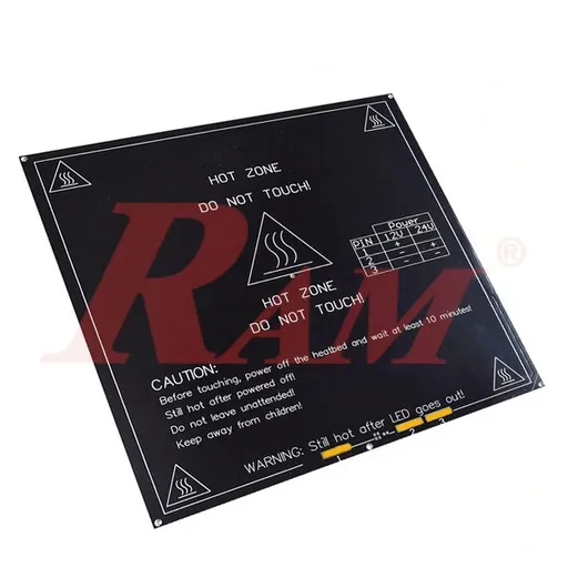 3D Printer MK3 Aluminum PCB Heatbed 214x214mm 12/24V 3mm