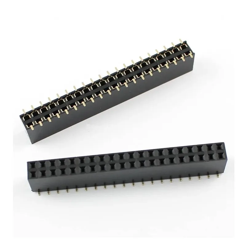 SMD Pin Header Female 2x20 (40-Pin), 2.54mm Pitch