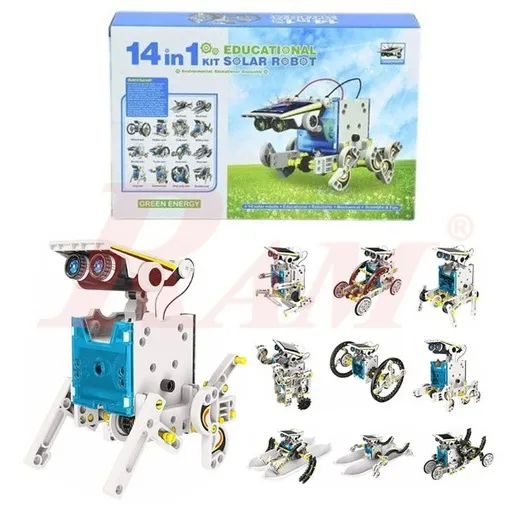 DIY Solar 14-in-1 Educational Robot Kit