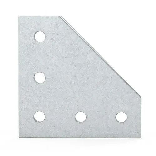 L Corner Mount Bracket for 2020 Aluminum Profile (Black, 2 mm Steel)