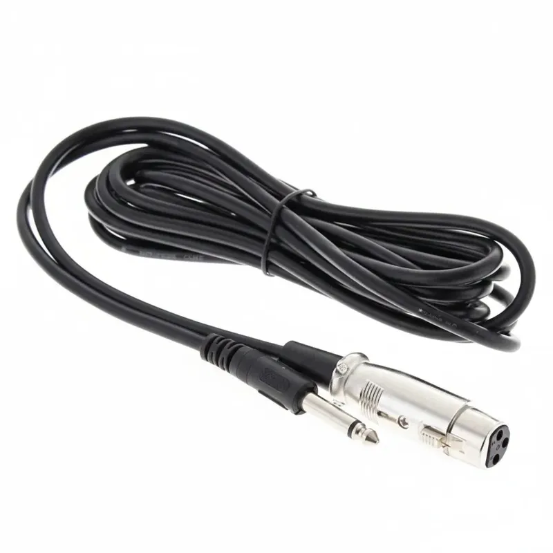 Microphone Cable 6.35mm Mono Jack to XLR Female, 5 m