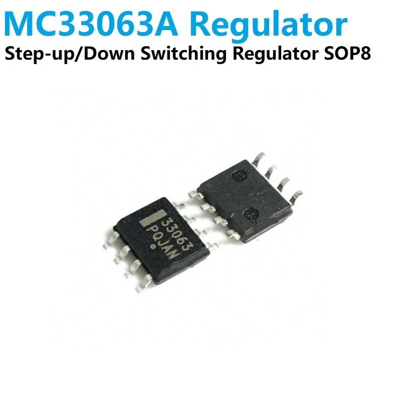 منظم جهد تبديلي MC33063A (خفض ورفع وعكس) 1.5 أمبير بغلاف SOP-8