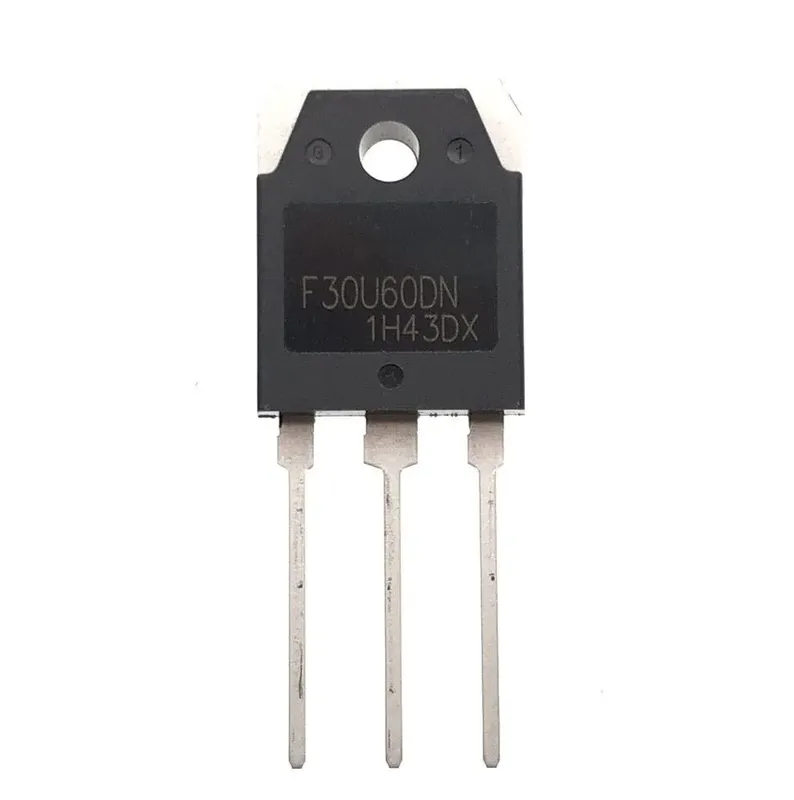 مصفوفة ثنائيات F30U60DN ذات مهبط مشترك بجهد 600 فولت وتيار 30 أمبير TO-3P