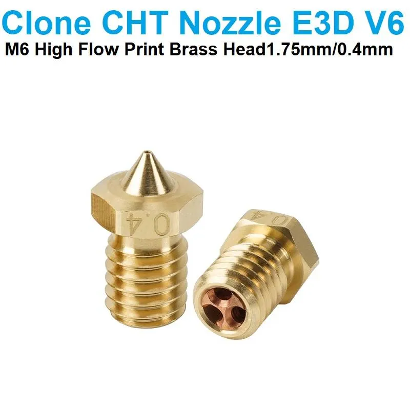 فوهة طباعة نحاسية نوع E3D V6 من CHT بقطر 0.4 مم