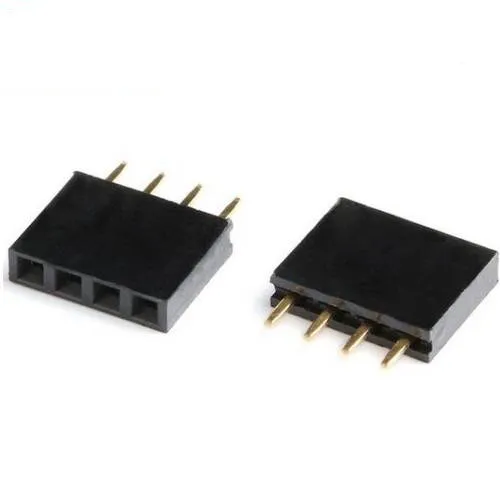 2.54mm 1x4 Female Single Row Header Strip