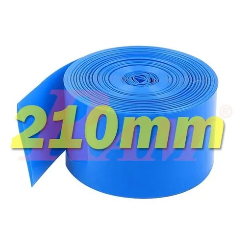 أنبوب انكماش PVC أزرق لبطاريات الليثيوم 210 مم - متر واحد