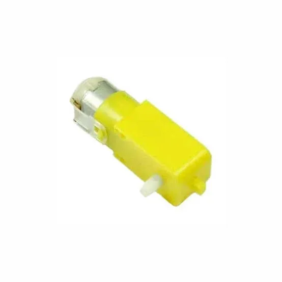 محرك DC مع جيربوكس 90 RPM، 4-9 فولت، عمود مستقيم للروبوتات