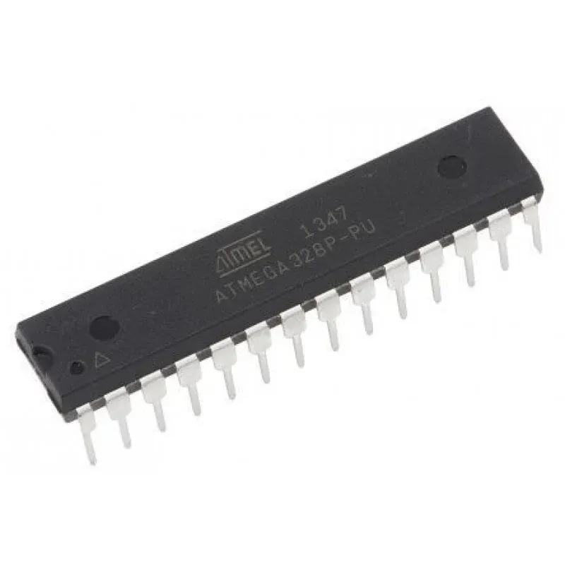 متحكم ATmega328P-PU من نوع AVR، بغلاف DIP ذي 28 طرفاً، 20 ميغاهرتز