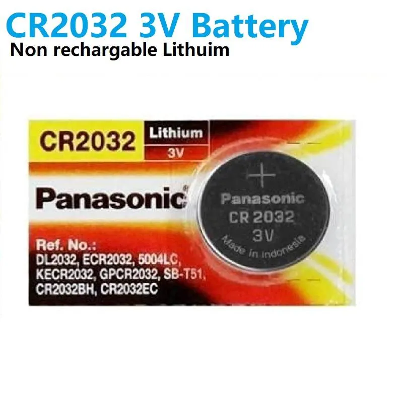 Panasonic CR2032 3V Lithium Coin Cell Battery