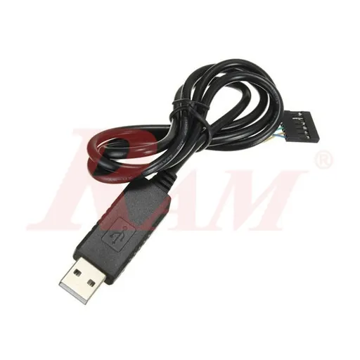 كابل FT232 من FTDI بموصل 6 أطراف من USB إلى TTL تسلسلي