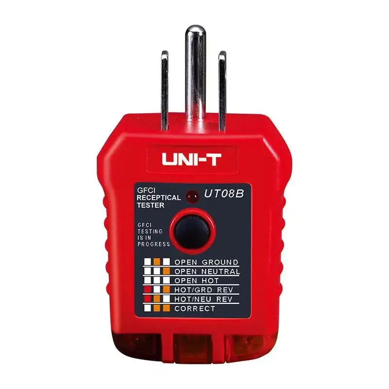 UNI-T UT08B Receptacle Tester for 110–125 V Sockets