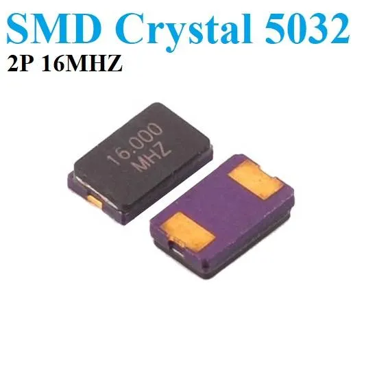 16 MHz SMD Quartz Crystal 5032 2-Pin, 15-33 pF Load