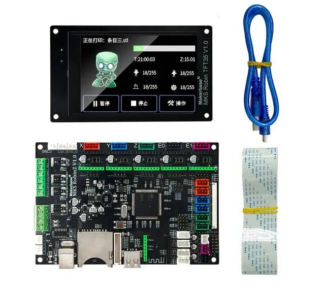 MKS Robin2 32-bit STM32 3D Printer Board with 3.5-inch Touch Screen