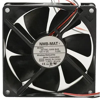 NMB 3610KL-04W-B49 12V DC Fan 90x90x25mm