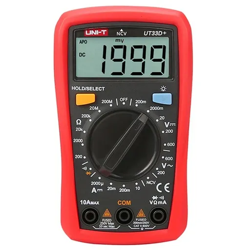UNI-T UT33D+ Palm Size Digital Multimeter 2000 Counts