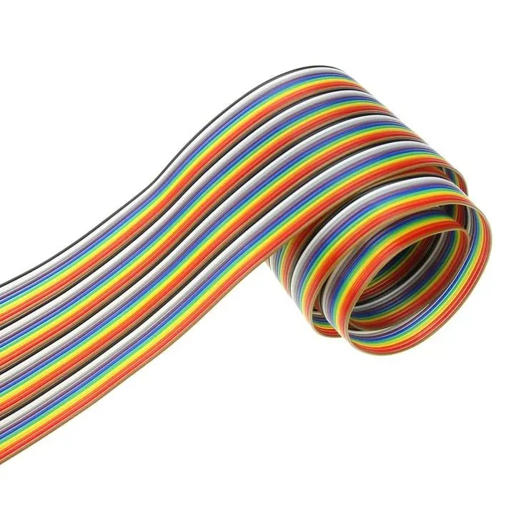 Multicolor Flat Ribbon Cable 40 Wire, 1 Meter