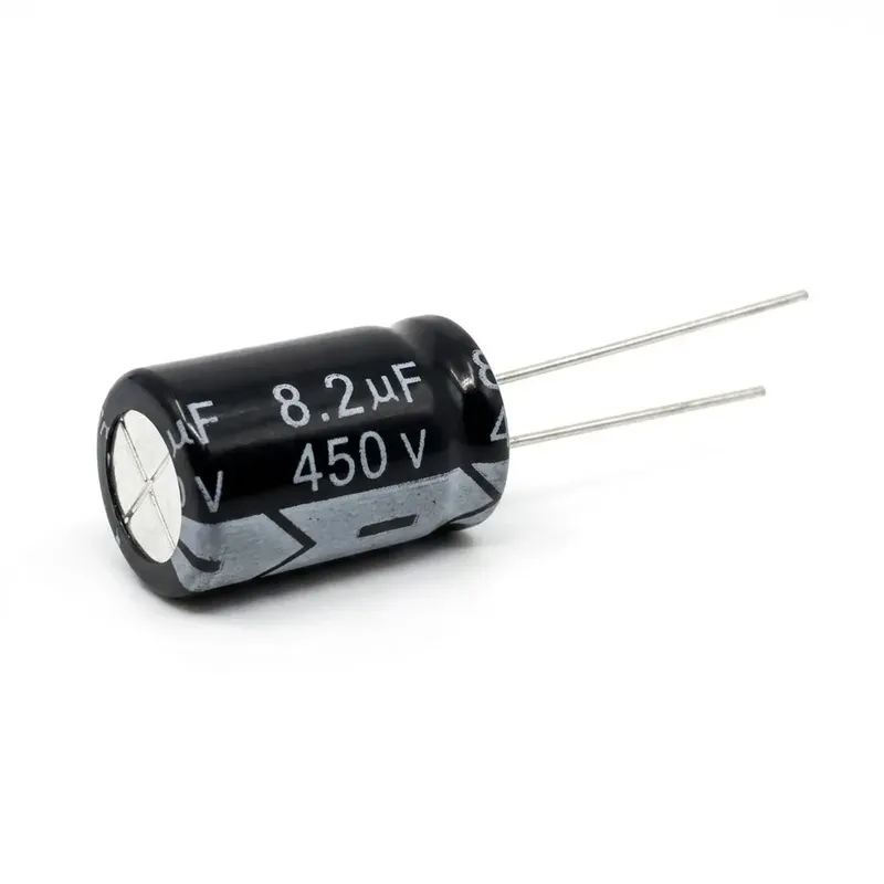 مكثف إلكتروليتي ألومنيوم SUNION ‏8.2uF ‏450V ‏12x21mm