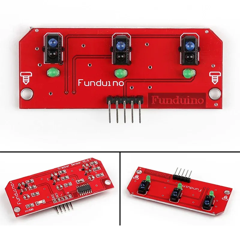 3-Channel Line Tracker Sensor Module (IR, 5V)