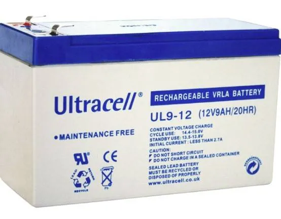 بطارية Ultracell UL بجهد 12 فولت وسعة 9A قابلة لإعادة الشحن