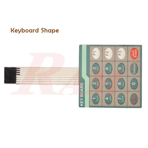 KP-101 Standard Matrix Keypad 4x4 Flat, Keyboard Layout, Original 3M